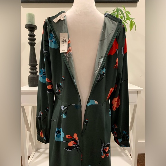 LOFT midi dress, size 10, NWT - Picture 3 of 12